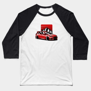 Red Focus RS Mountains Baseball T-Shirt